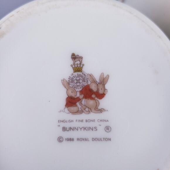 Royal Dalton Bunnykins Coffee Cups Lot 2 Coffee Mug, Beatrix Potter Peter Rabbit - Picture 8 of 11